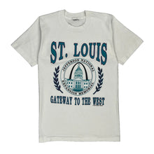  Single Stitch St. Louis Unbranded Graphic T-Shirt - Small White Cotton