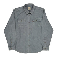  Levis Striped Shirt - XL Grey Cotton