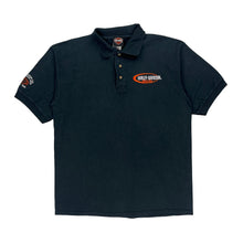  Made In Usa Harley Davidson Polo Shirt - Large Navy Cotton