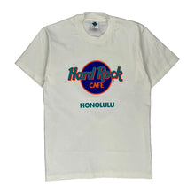  Single Stitch Honolulu Made In Usa Hard Rock Cafe Graphic T-Shirt - Medium White Cotton