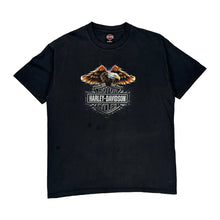  Harley Davidson Graphic T-Shirt - XL Black Cotton