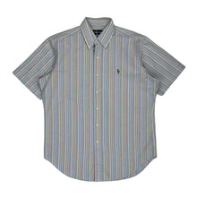  Ralph Lauren Striped Short Sleeve Shirt - Medium Multicoloured Cotton