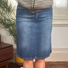  Vintage blue Gas Denim Skirt - womens 31" waist