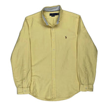  Ralph Lauren Slim Fit Shirt - Large Yellow Cotton