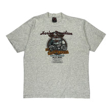  Harley Davidson Graphic T-Shirt - XL Grey Cotton