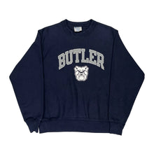  Reverse Weave Butler Champion College Sweatshirt - Medium Navy Cotton Blend