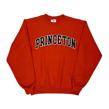  Princeton Champion College Sweatshirt - Small Orange Cotton Blend