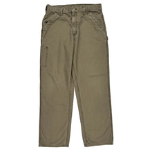  Carhartt Carpenter Trousers - 33″ Waist Khaki Cotton