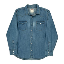  Levis Denim Shirt - Large Blue Cotton