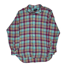  Tall Ralph Lauren Checked Shirt - XL Multicoloured Linen