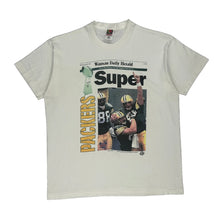  Single Stitch Green Bay Packers Made In Usa Fruit Of The Loom Nfl T-Shirt - XL White Cotton