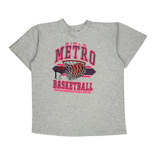  Single Stitch Basketball Championships Delta T-Shirt - XL Grey Cotton Blend