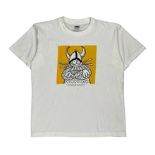  Single Stitch Viking Best In Town Graphic T-Shirt - Medium White Cotton