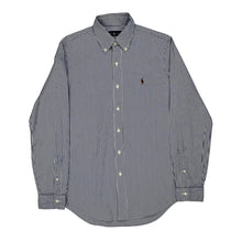  Ralph Lauren Striped Shirt - Small Blue Cotton