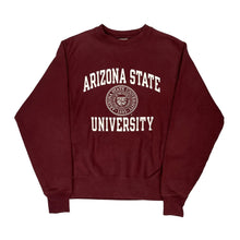  Arizona State University Reverse Weave Champion College Sweatshirt - Small Burgundy Cotton Blend