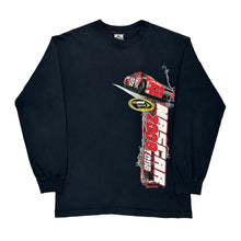  Alstyle Nascar Long Sleeve T-Shirt - Medium Black Cotton