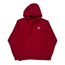  Nike Hoodie - Medium Red Cotton Blend