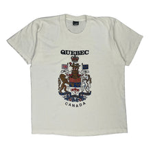  Quebec Canada Unbranded Graphic T-Shirt - XL White Cotton Blend