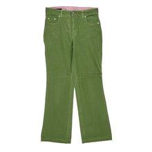  Land'S End Cord Trousers - 30″ Waist Green Cotton Blend