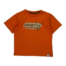  Age 4 Carhartt Graphic T-Shirt - 2XS Orange Cotton