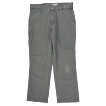  Workwear Carhartt Trousers - 32W 28L Grey Cotton Blend