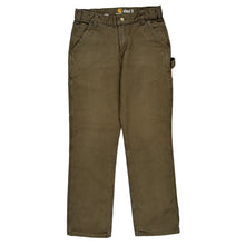  Relaxed Fit Carhartt Carpenter Trousers - 31″ Waist Brown Cotton