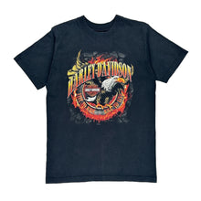  Harley Davidson Graphic T-Shirt - Medium Navy Cotton