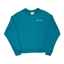  Reverse Weave Champion Sweatshirt - Medium Blue Cotton Blend