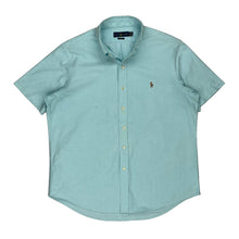  Ralph Lauren Short Sleeve Shirt - Large Blue Cotton