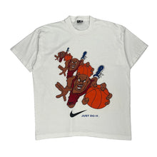  Single Stitch Bootleg Nike Graphic T-Shirt - XL White Cotton Blend