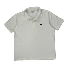  Lacoste Polo Shirt - Large White Cotton