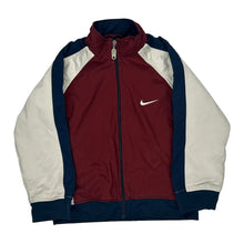  Age 8 Nike Track Jacket - Small Burgundy Polyester