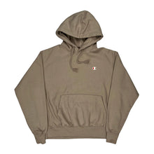  Reverse Weave Champion Hoodie - Large Beige Cotton Blend