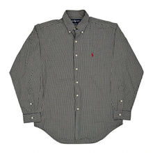  Ralph Lauren Checked Patterned Shirt - Medium Black & White Cotton