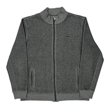  Calvin Klein Zip Up - Large Grey Cotton Blend