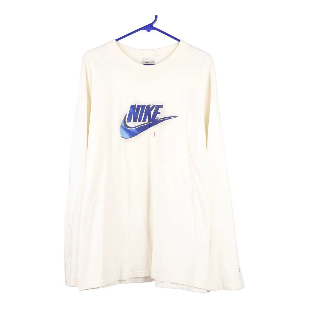 Vintage Nike White Athletics Nike Logo Short Sleeve T-Shirt Adult Size -  Shop Thrift KC