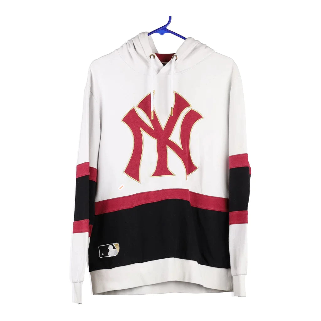 New Era New York Yankees oversize hoodie in cream