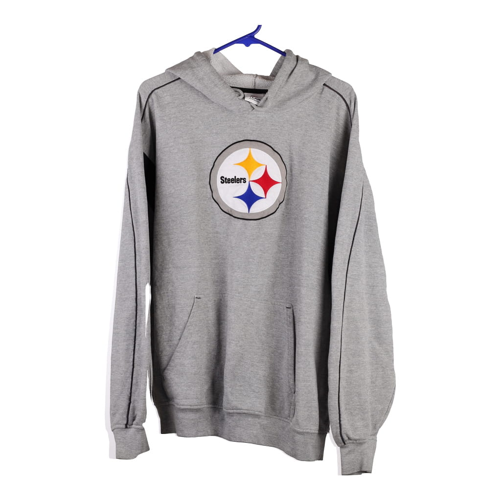 Vintage Pittsburgh Steelers NFL Football Gray X-Large Hoodie