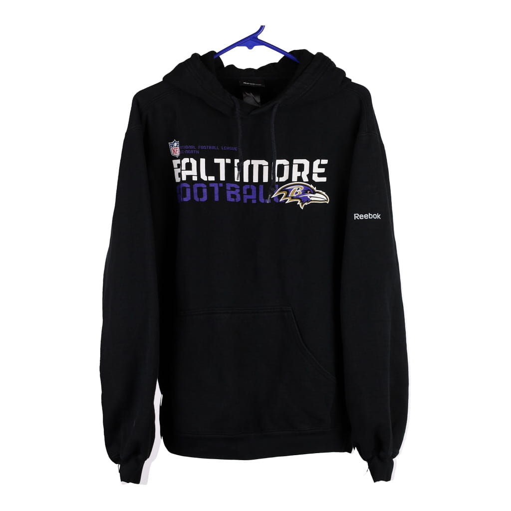 Baltimore Ravens Hooded Sweatshirt Hoodie MEN'S REEBOK NFL GREY