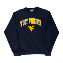  West Virginia Champion College Sweatshirt - Medium Navy Cotton Blend