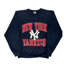  New York Yankees Champion Mlb Sweatshirt - Large Navy Cotton Blend