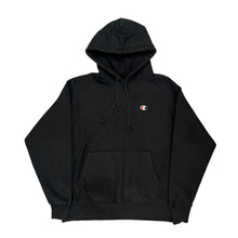  Reverse Weave Champion Hoodie - Large Black Cotton Blend