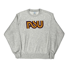  Reverse Weave Asu Champion Sweatshirt - Large Grey Cotton Blend