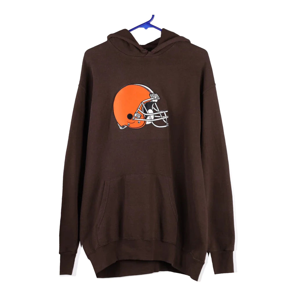 Cleveland Browns Hoodie Mens Medium New Era Brown Combine Authentic Edition