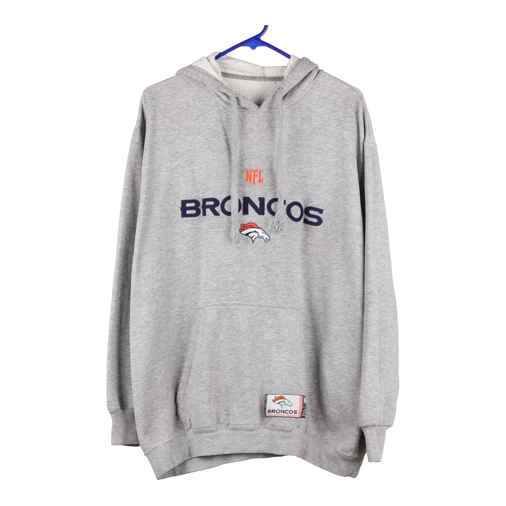 ClockworkThriftStore Vintage NFL Denver Broncos Sweatshirt V Neck Denver Broncos Pullover Jumper Tri Color Sweatshirt