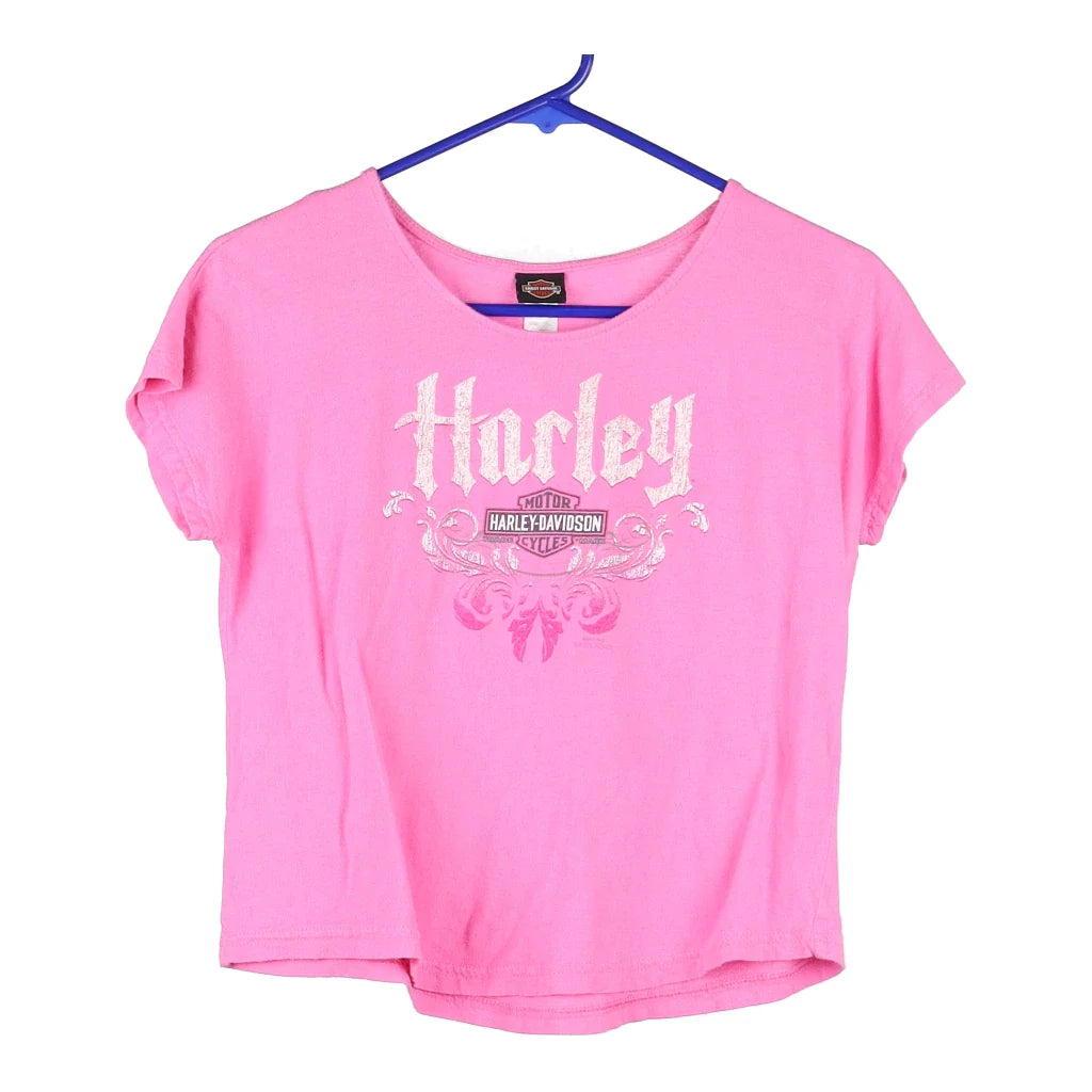 Harley davidson best sale shirt pink