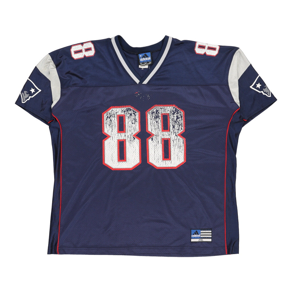 New England Patriots Adidas NFL Jersey - 2XL Navy Polyester