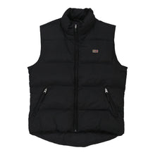  Vintage black Napapijri Gilet - mens medium