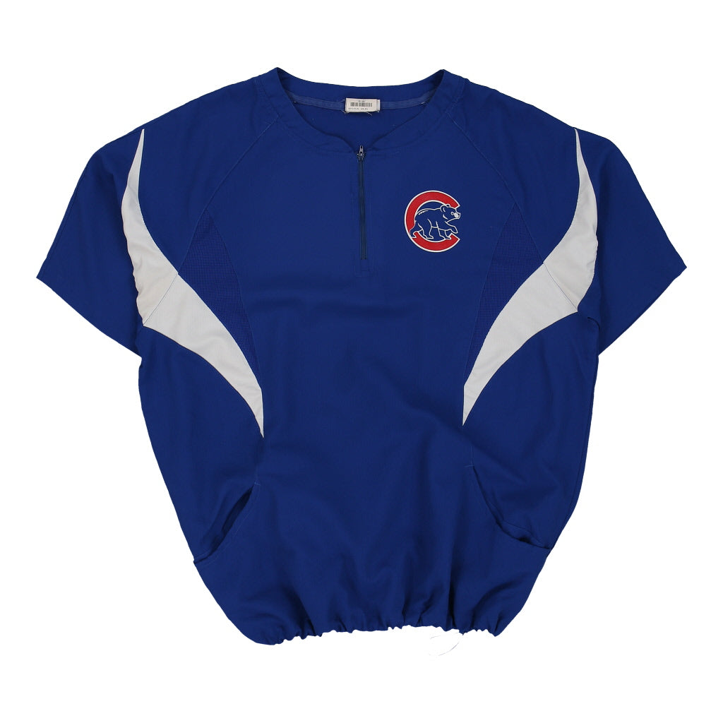 Vintage Chicago Cubs Men's XL V-Neck Pullover Windbreaker Blue MLB Long  Sleeve
