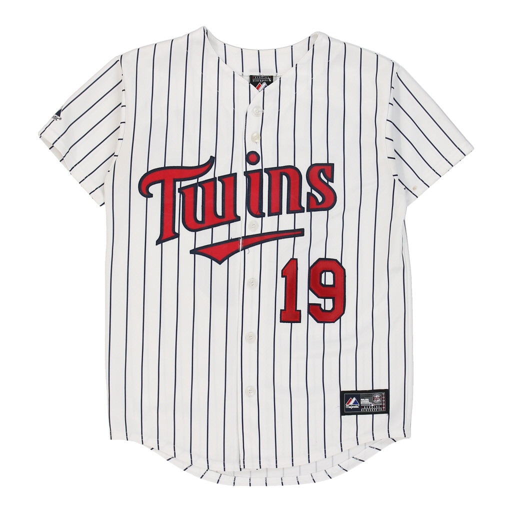 Majestic Women's Minnesota Twins Fashion Jersey - Navy/White, Small